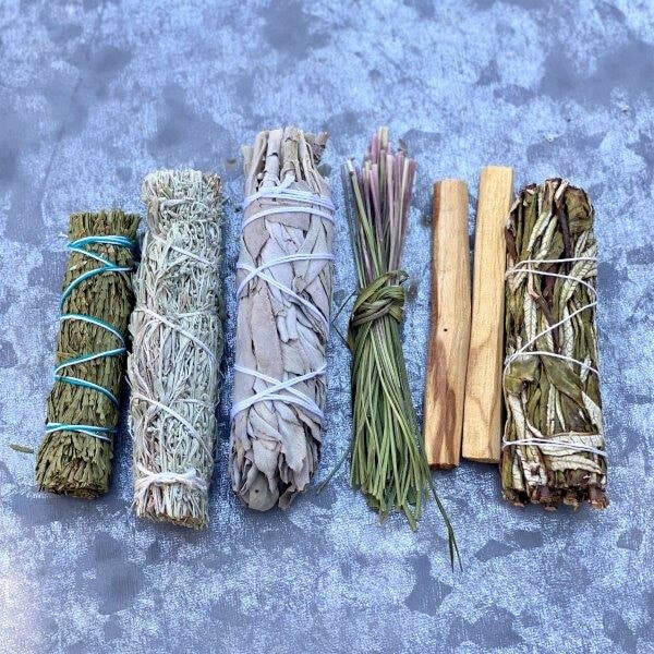 Smudging Trio 3S Desert Sage Mixed Greens Modern Gifts