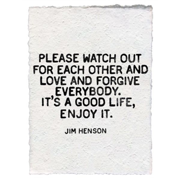 Jim Henson Paper Print Mixed Greens Modern Gifts